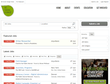 Tablet Screenshot of jobs.besocialchange.org
